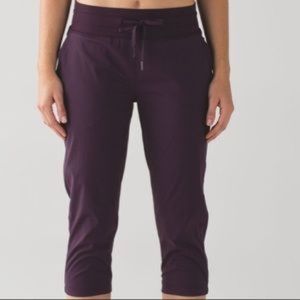 Lululemon Studio Crop II Black Cherry